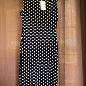 Amika NWT Polka Dot Bodycon  sleeveless dress